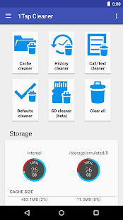 Download Free Download 1Tap Cleaner (clear cache, history and call log) apk
